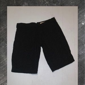 Tulle..Black 2 Layer Bermuda Shorts Size 4